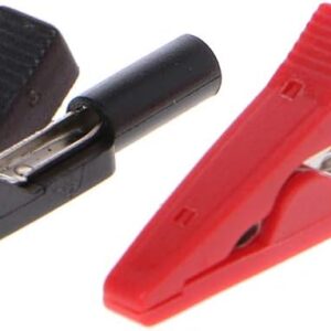 Pinzas de cocodrilo aislada Roja y Negra a banana de 2mm