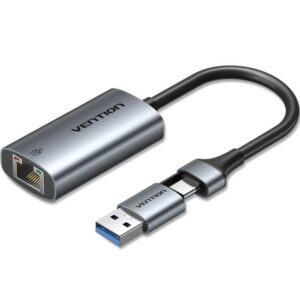 Adaptador USB/USB Tipo-C - RJ45 1000Mbps