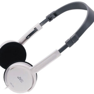 JVC HAL-50-W Auriculares ultra-ligeros y plegables color blanco