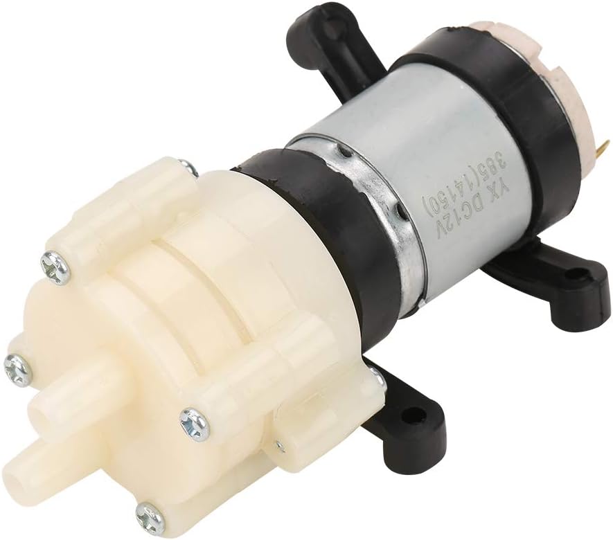 Bomba diafragma R385 6v-12v DC 2,1l/min para acuario riego