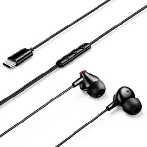 Auriculares Intrauditivos USB-C In-Ear con Micrófono Negros