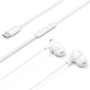 Auriculares Intrauditivos USB-C In-Ear con Micrófono Blancos