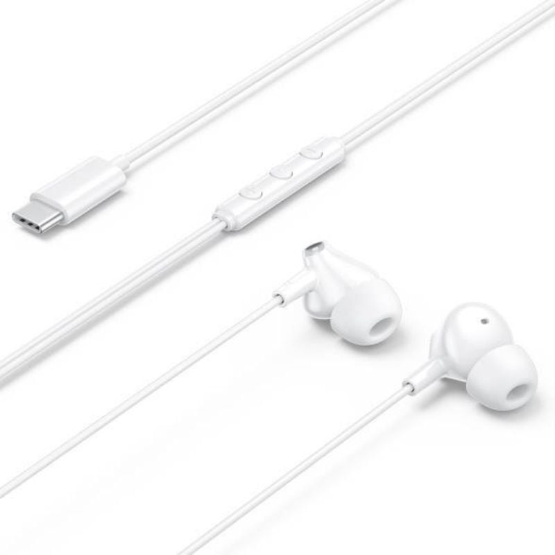 Auriculares Intrauditivos USB-C In-Ear con Micrófono Blancos