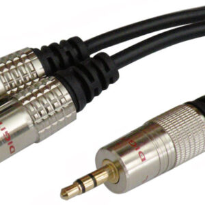 OFC JACK 3.5mm STEREO - 2xRCA MACHO, 3m