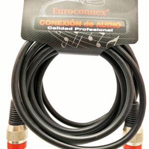 3P. XLR Macho - 3P XLR Hembra, 3m