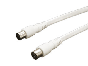 Conexión antena de TV 5mts blanca