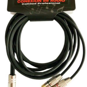 6,35mm. Estereo Ma a 2*RCA Ma, 2m