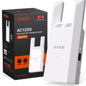 AC1200 Repetidor WiFi con Puerto Gigabit Extensor de WiFi Doble Banda 2.4/5 GHz