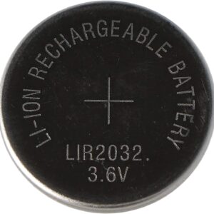 Batería recargable botón Ion-Litio LIR2032 3,6v 40mAh