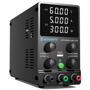 Fuente de Alimentación Regulable 60V 5A DC Fuente de Alimentación de Laboratorio
