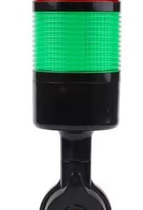 Baliza o Columna de Señalización LED diám. 55mm Alt. 220mm ROJA+VERDE IP65 | Fija o Intermitente 12-24v DC con zumbador