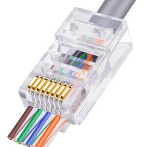 Conector Cat. 6 Rj45 Utp Cable Pasante