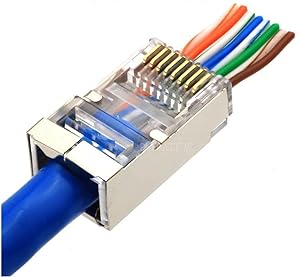 Conector Cat.6 Ftp, Cable Pasante