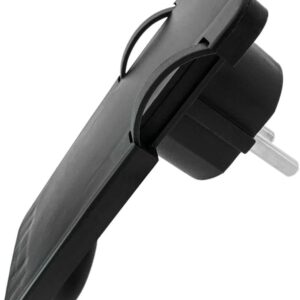 Clavija Acodada Trasmueble 4,8mm T/t 16a Negra