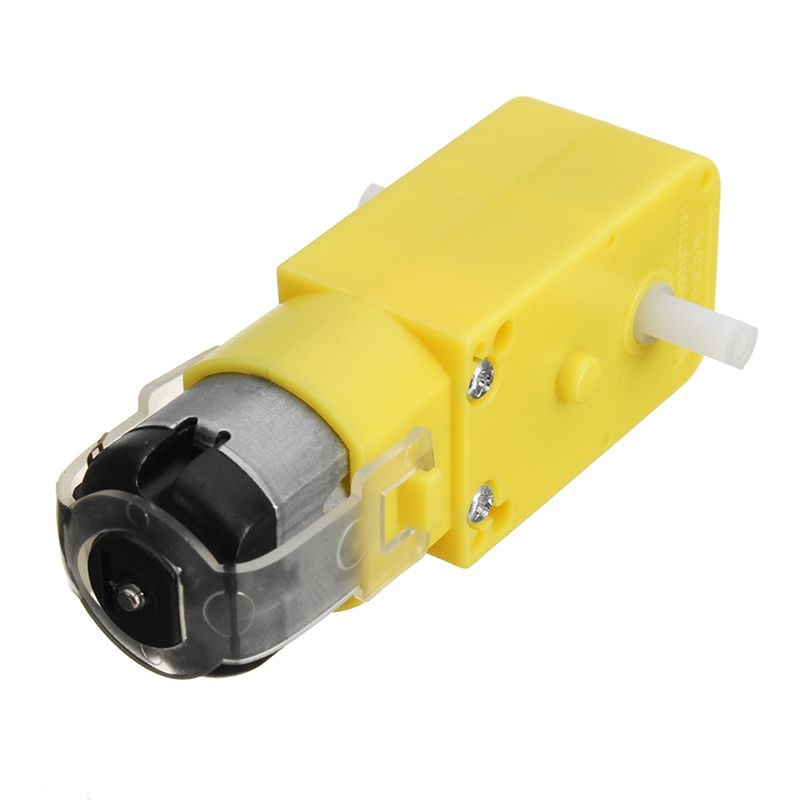 Motor Tt 3-6v Con Eje ángulo Recto Y Reductora 48:1 100-200 Rpm