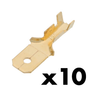 Terminal Faston Macho 6.3mm G:0.8mm [1-1.5mm²][10u. Blíster Colgar]