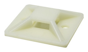 Lote 100 Base Brida 18mmx18mm Blanca