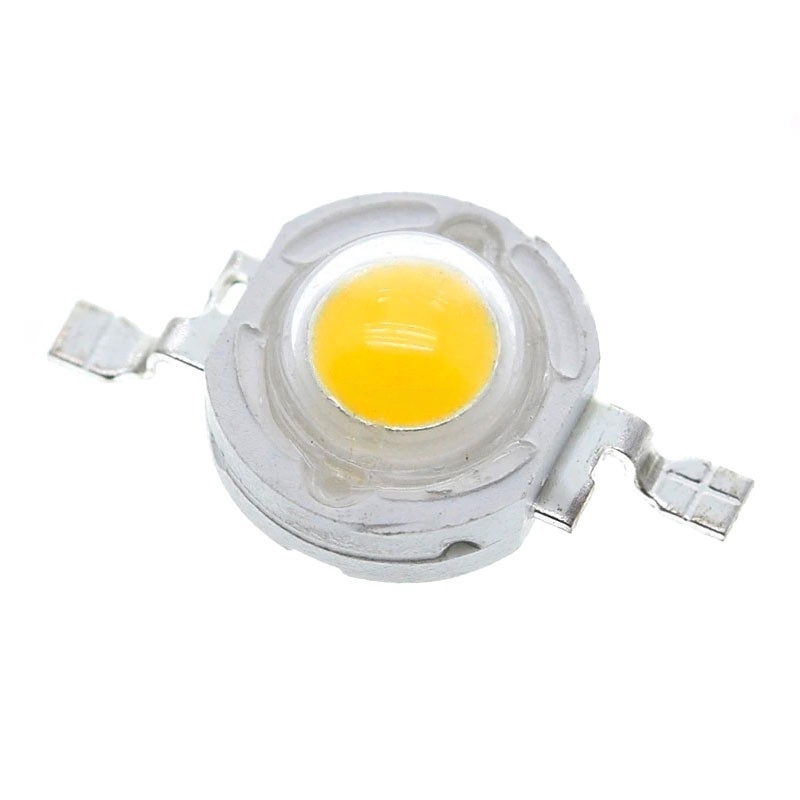 Led Alta Potencia 1w Blanco Calido Con Disipador De Estrella