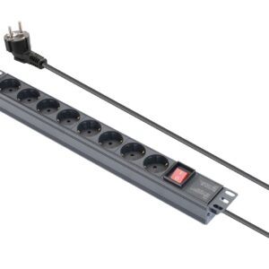 Regleta De AlimentaciÓn Schuko 8 Salidas Para Rack 19"
