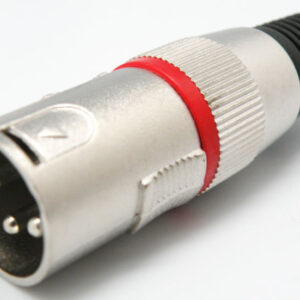 Conector 3p Canon/xlr Macho Aereo Linea Roja