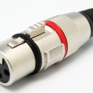 Conector 3p Canon/xlr Hembra Aerea Linea Roja