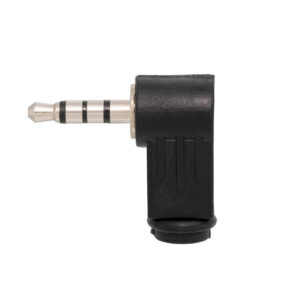 Conector Audio Jack 3.5mm Macho Trrs Acodado Plastico