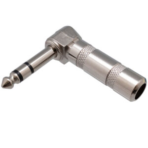 Conector Jack 6.35mm Macho Tsr/estereo Acodado Metal