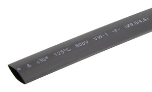 Tubo Termorretrac.poliolefina. 9.5mm. Negro