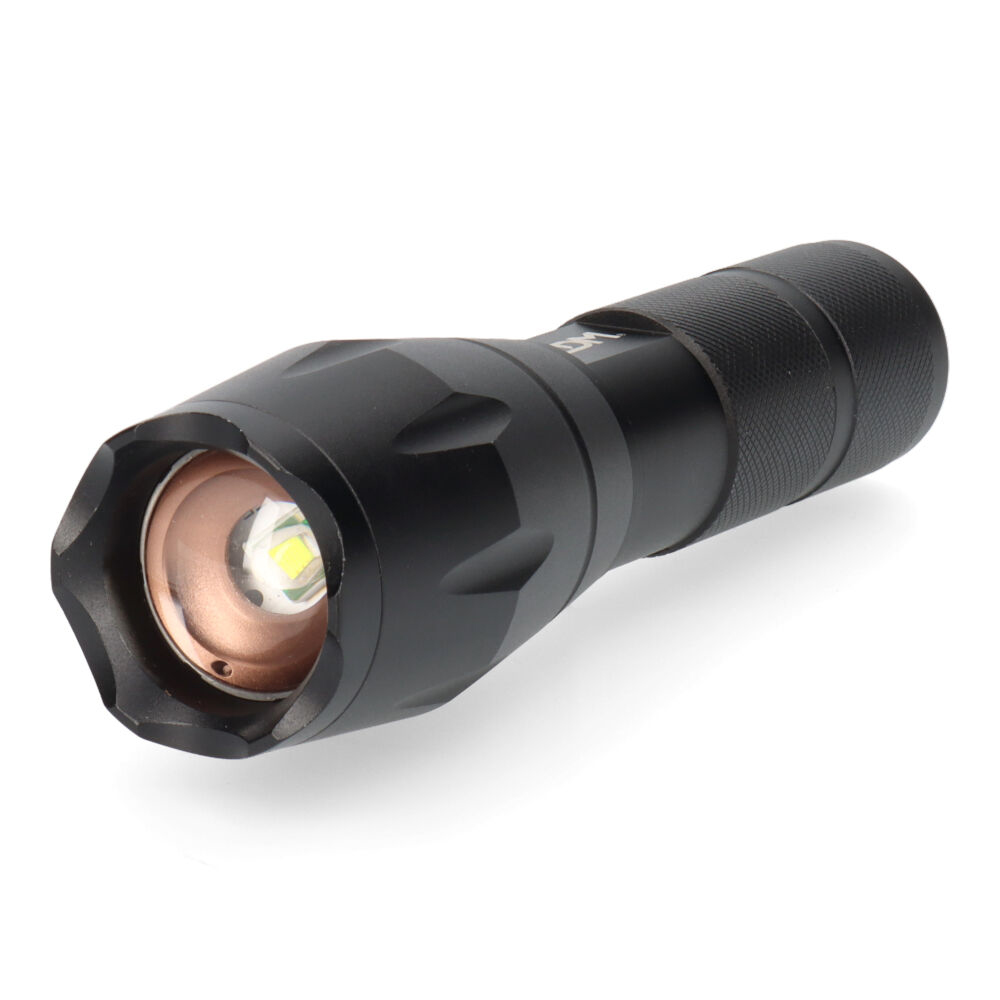 Linterna De Aluminio Con Zoom. 1 Led Cree Xml-t6 3xaaa (pilas Incluidas)