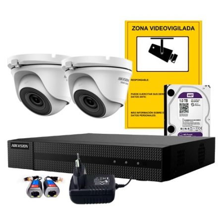 Kit Videovigilancia 2 Camaras 4mpx Cctv Uniview
