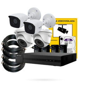 Kit Videovigilancia 4 Camaras 2mpx Cctv Uniview
