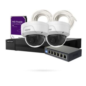 Kit Videovigilancia 2 Camaras 2mpx Ip Uniview
