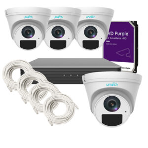 Kit Videovigilancia 4 Camaras 2mpx Ip Uniview