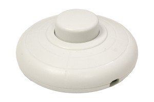 Interruptor Unipolar De Pie Blanco