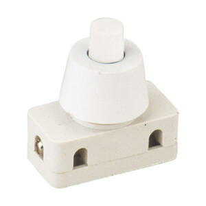 Interruptor Unipolar Boton 10mm On-off Blanco