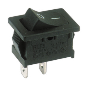 Conmutador Unipolar Balancin 13x18 2 Pos. 3 Cont. Negro