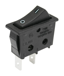 Conmutador Unipolar Balancin 28x10mm 2 Pos. 3 Cont. Negro