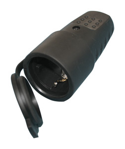 Base Impermeable Ip44 4,8 Mm T/t 16a Negra