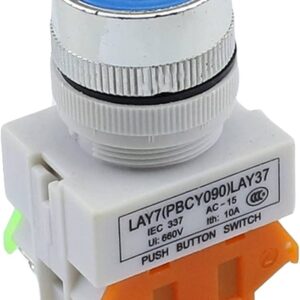 Pulsador Panel 24mm Azul 660v 10a Nc No Spdt