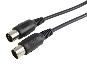 Conexión Audio/video Din 5 Macho A Macho 1mts