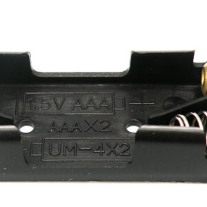 Portapilas Para 2 X Aaa R3 Con Cable