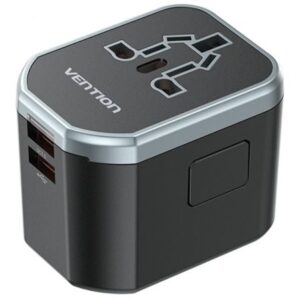 Cargador De Pared Universal Vention Toma De Corriente Universal/ 1xusb Ti