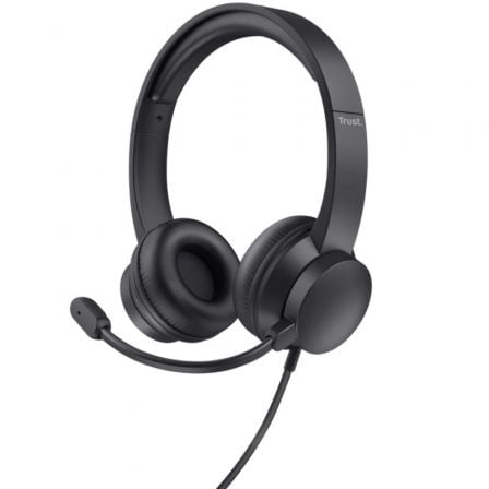 Auriculares Trust Ayda/ Con Micrófono/ Usb/ Negros