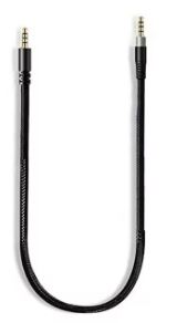 Cable Audio Mini Jack 3,5mm 4 Polos Macho-macho 1,5mts