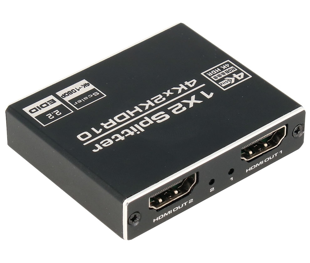 Repartidor Splitter Activo De Señal Hdmi 2.0b Splitter 4k 3d 1e:2s