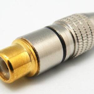 Rca Hembra, Metalico, Cable 6mm, Línea Negra