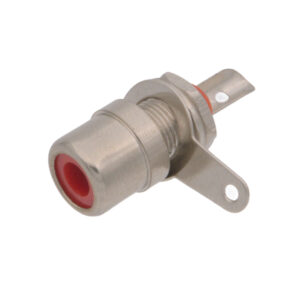 Rca Hembra Chasis Rojo