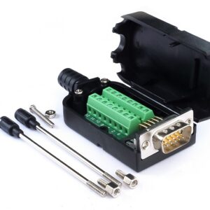 Conector Sub-d Vga 15 Pines Macho Con Terminales Y Carcasa