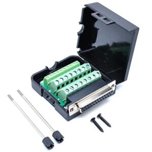 Conector Sub-d 25 Pines Hembra Con Terminales Y Carcasa