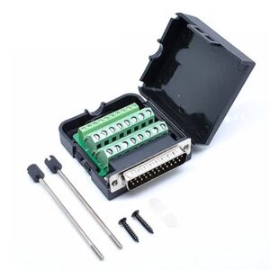 Conector Sub-d 25 Pines Macho Con Terminales Y Carcasa
